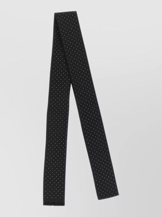 Tom Ford polka dot scarf fringed edge design