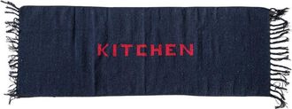 Puebco Handloomed Recycle Yarn Kitchen Mat in Navy Blue at Nordstrom