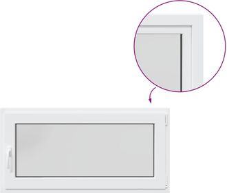 vidaXL Ventana De S&oacute;tano Risor 120 X 50 Cm Pvc Y Vidrio Vidaxl