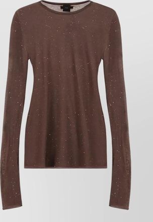 Pinko ribbed sequin-embellished jumper