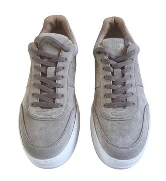 Tod's Taupe Suede Cassetta Sneakers Size 40.5