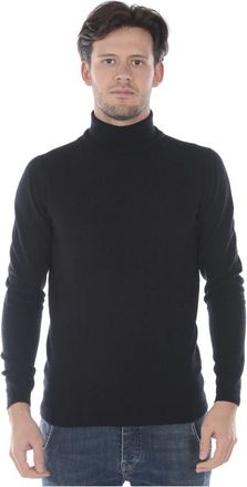 Daniele Alessandrini Turtlenecks, male, Black, Size: L Maglia Ciclista Break