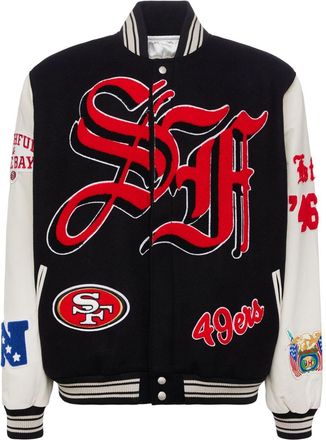 Jeff Hamilton x San Francisco 49ers bomber jacket - Black