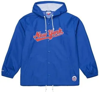 Mitchell & Ness Mens Mitchell & Ness Royal New York Mets Full-Snap Hooded Coaches Jacket at Nordstrom, Size Xx-Large