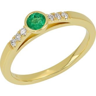 Bony Levy El Mar Emerald & Diamond Ring in 18K Yg at Nordstrom Rack, Size 6.5