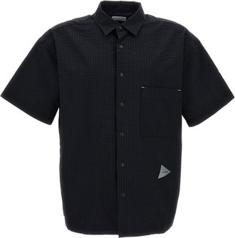 And Wander Blue Dry Soft Seersucker Shirt