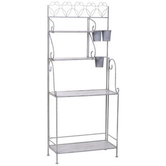 Wanderlust Deco Expositor estantería de metal con 4 baldas 77.47x36.2x179.71h cm