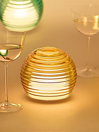 Green Wolf Studio Curve Hand-Blown Murano Glass Portable Table Light