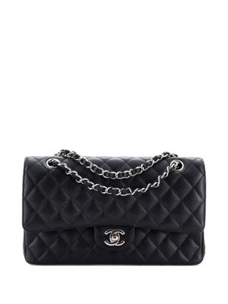 Chanel Classic Double Flap Bag Quilted Caviar Medium shoulder bag - Nero