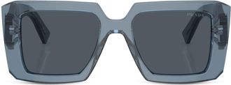 Prada Prada PR 23YSF oversize frame sunglasses - women - Acetate - 51 - Grey