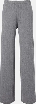 Lisa Yang Shannen cotton and cashmere wide-leg pants