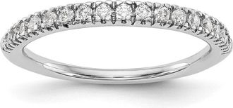 Diamond2Deal 14k Gold Lab Grown Diamond Wedding Band Ring 1/4Ct Clarity- VS Color- D-E