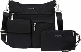 Baggallini Modern Everywhere Slim Crossbody Bag with RFID Wristlet in Black at Nordstrom