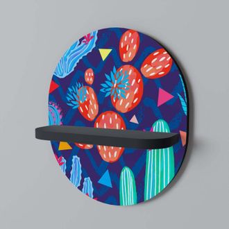 OEM Estante Ovalado Cactus Vibes Negro