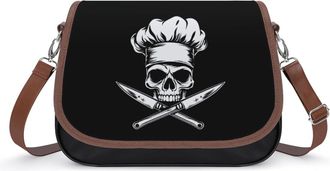 Generic Skull Hat Crossbody Bags for Women Fashion Leather Shoulder Handbags With Adjustable Strap