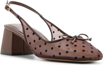 Aldo Lilyna Slingback Pump in Open Brown at Nordstrom, Size 6.5