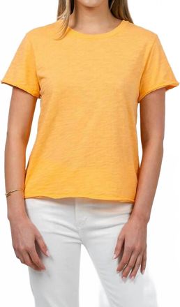 Elliott Lauren Silvie Short Sleeve Tee In Creamsicle