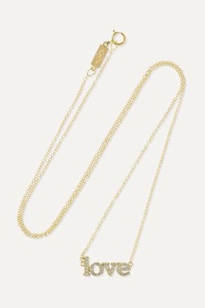 Jennifer Meyer Love 18-karat Gold Diamond Necklace - Oro