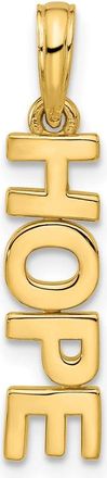 Diamond2Deal 14k Yellow Gold Polished HOPE Pendant