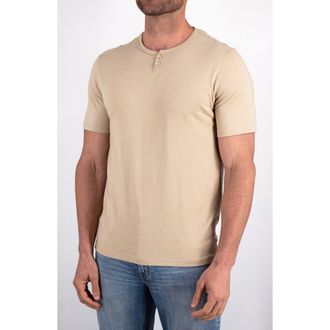 DEVIL-DOG Dungarees Short Sleeve Henley in Rye at Nordstrom, Size Xx-Large