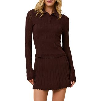 Solid & Striped The Debra Knit Sweater in Truffle at Nordstrom, Size X-Small
