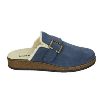 Tecnica Schoenen, Dames, Blauw, 40 EU, Blauwe Pantoffel met Vachtvoering