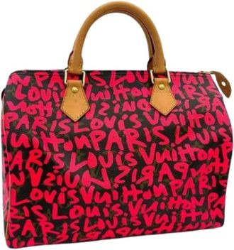 Louis Vuitton Pre-owned Monogram Graffiti Handtas - Dames - Vintage Handtas - Bruin - ONE Size - Vintage