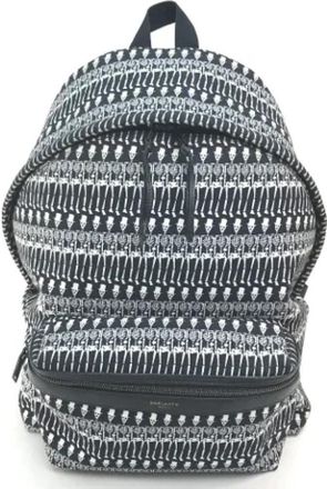 Saint Laurent Pre-owned Fabric backpacks - Dames - Vintage Rugzakken - Zwart - ONE Size - Vintage