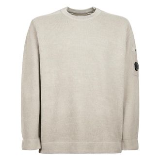 C.P. Company Cotton Chenille Crewneck Lens Jumper