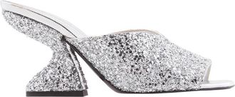 Ferragamo Ladies Silver Tone Sandals, US Size 7.5
