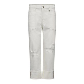 Mos Mosh Cropped Jeans, female, White, Size: W30 Cropped Jeans