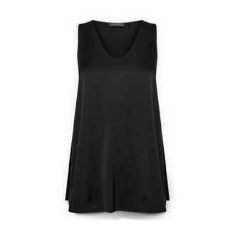 Elena Miro Sleeveless Tops - Dames - Tops zonder mouwen - Zwart - 5XL - Satijn - Tops