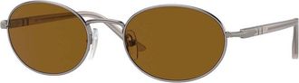 Persol PO1018S IDA 513/33 Mens Sunglasses Gunmetal Size 52