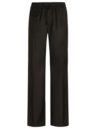 Dolce & Gabbana Black Relaxed Drawstring Pants