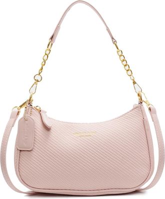 Generic PU Leather Shoulder Bag Versatile Handbag Crossbody Bag for Women Travel (Pink)