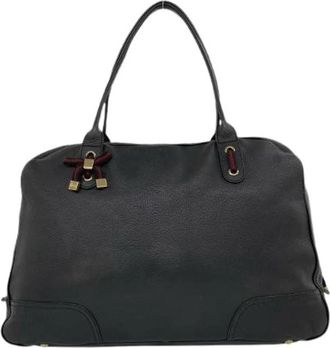 Gucci Pre-owned Princy Leren Boston Bag - Dames - Vintage Shopper - Zwart - ONE Size - Leer - Vintage