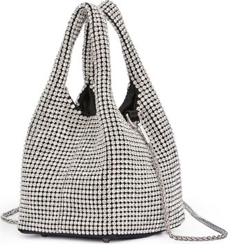 Lady Couture Boho Chic Slouchy Shoulder Handbag in Silver at Nordstrom, Size Small