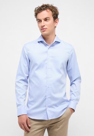 Eterna Langarmhemd ETERNA SLIM FIT, Herren, Gr. 44, Normalgr&ouml;ssen, hellblau, 100% Baumwolle, schmal, Manschette, Hemden Langarmhemd, NON IRON (b&uuml;gelfrei)