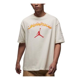 Nike Jordan Air Jordan Fire Jumpman Logo T-Shirt White FJ7685-133