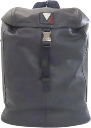 Louis Vuitton Pre-owned Backpacks, female, Blue, Size: ONE SIZE Pre-owned Gaston V V-Line Pulse Backpack