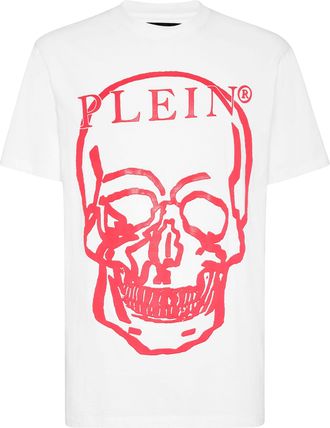 Philipp Plein Jersey T-shirt Round Neck SS Skull and Plein