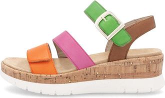 Remonte D2p50-90 Womens Sandals Multi - Multicolour Leather - Size UK 7.5