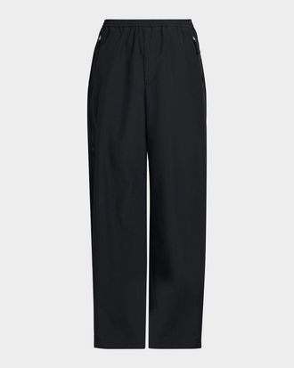 Jil Sander Men & apos;s Wide-Leg Pull-On Tech Trousers