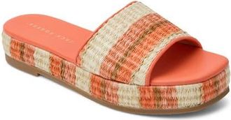 Jack Rogers Bay Flatform Sandal in Melon Stripe at Nordstrom, Size 6.5