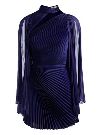 Alice & Olivia Aurelie mini dress - women - Polyester - 10 - Blue