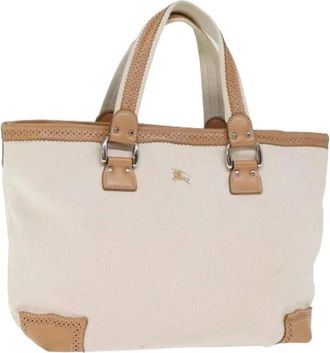 Burberry Pre-owned Tote Bags, female, Beige, Size: ONE SIZE Pre-owned Vintage Tote Bag