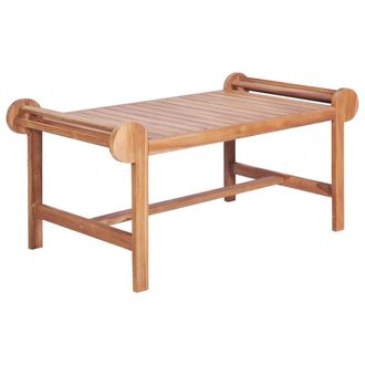 vidaXL Mesa De Centro De Teca Maciza 100x50x45 Cm Vidaxl