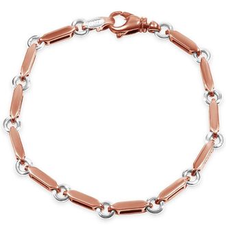 Pompeii3 Mens Link 14k Gold (26gram) or Platinum (42gram) 4.5mm Bracelet 8.5