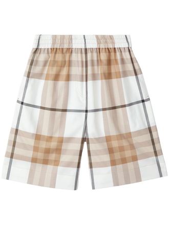 Burberry Shorts a quadri - Toni neutri