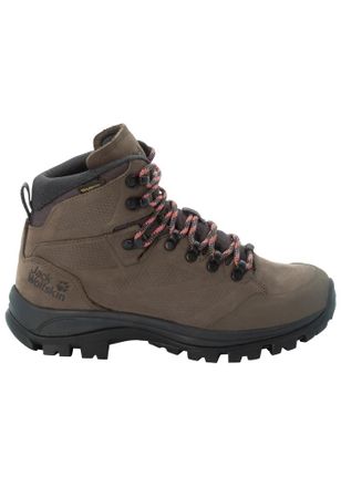 Jack Wolfskin Trekkingschuh JACK WOLFSKIN REBELLION TEXAPORE MID W, Damen, Gr. UK 6 - EU 39,5, Normalschaft, braun (braun, phantom), Main Material Second Material 1